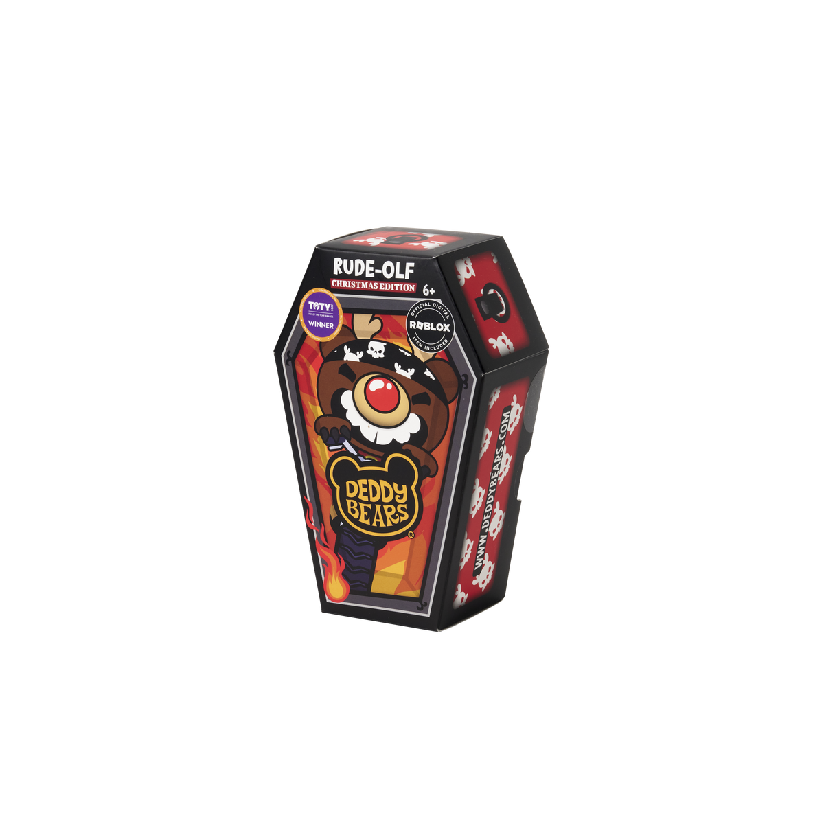 Rude-olf Christmas Coffin 6" Plush