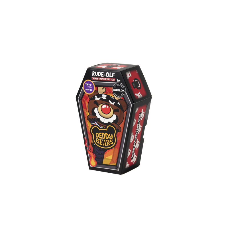 Rude-olf Christmas Coffin 6" Plush