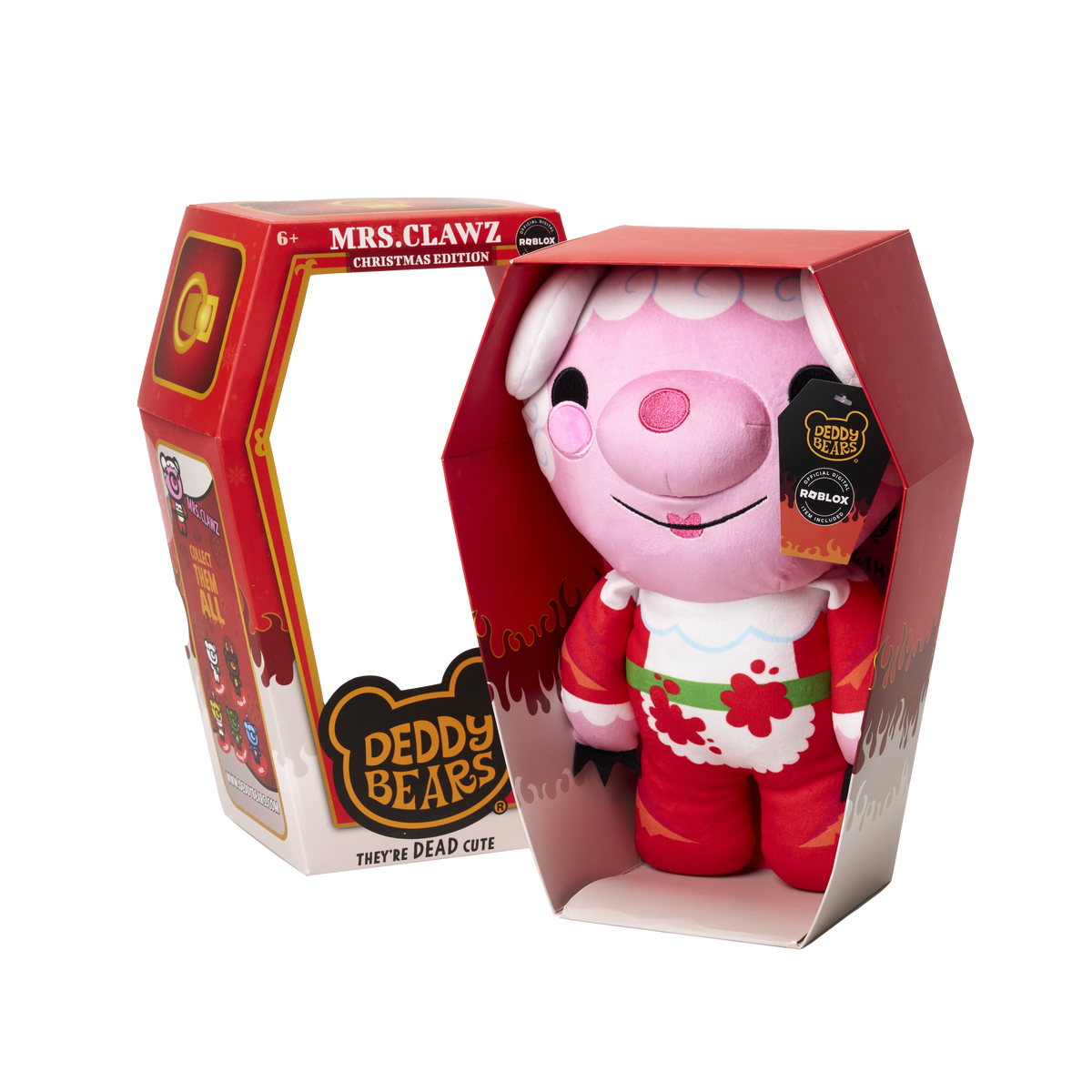 Mrs. Clawz 12" Coffin Plush