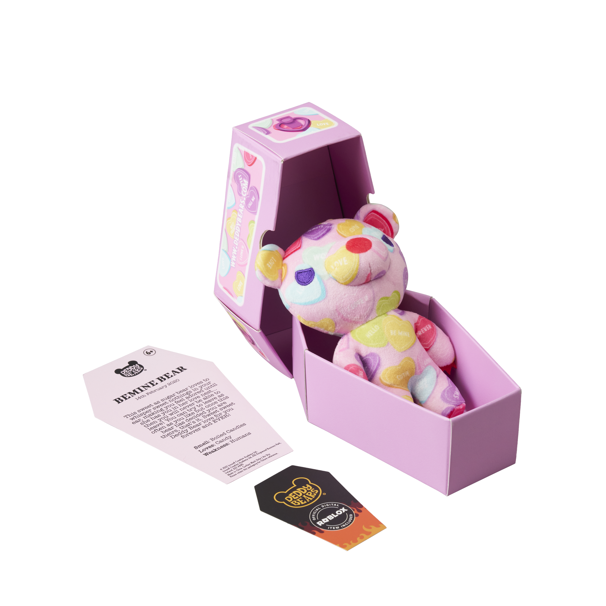 Bemine Bear Coffin 6" Plush