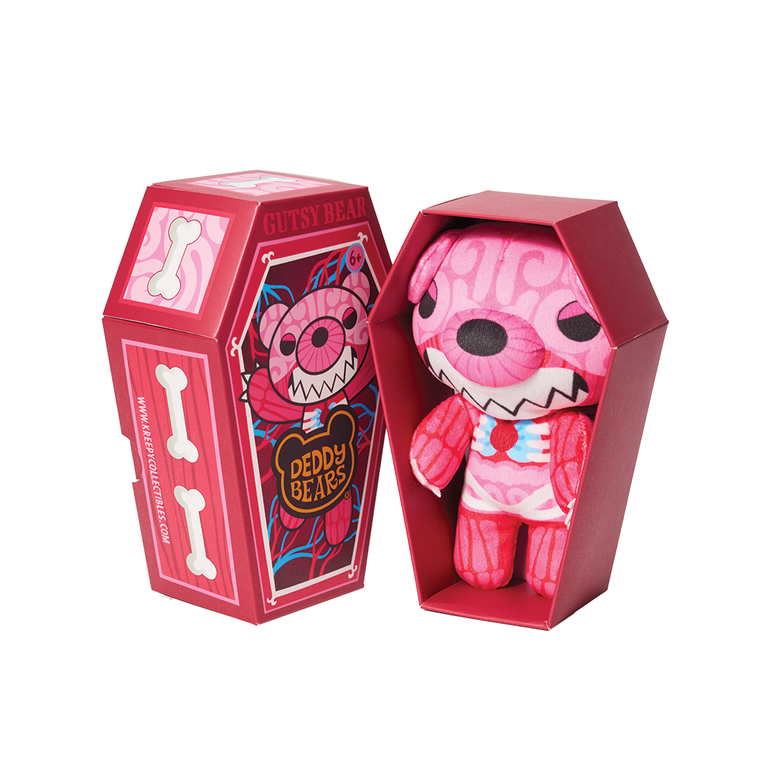 Gutsy Bear Mini Coffin Plushie